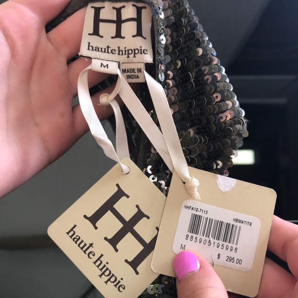 Haute Hippie Green Sequin Tank - Picture 9 of 9